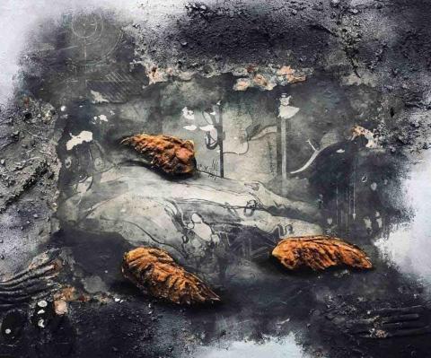 黃品睿 - 複合媒材油畫