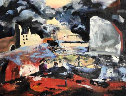 黃品睿 - 抽象油畫