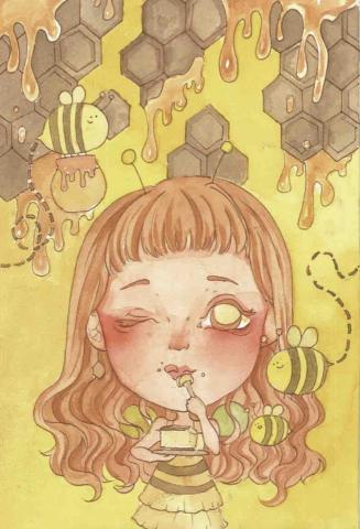 Hsiao插畫區 - 水彩插畫明信片