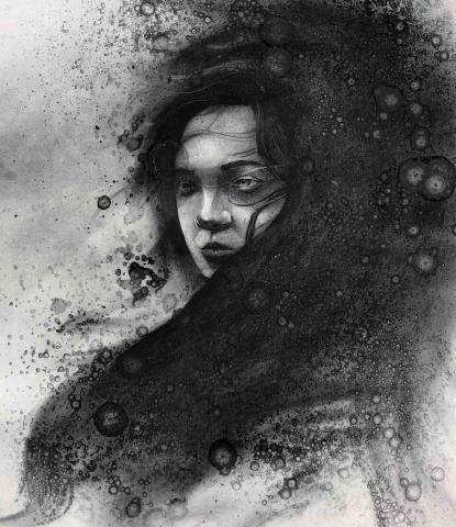 黃品睿 - 炭筆素描人物畫