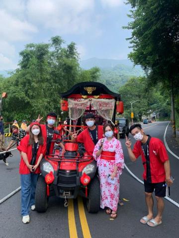 活動主持-君君 (客家語也OK唷^_<) - 「關子嶺火王爺祭典」穿著日式和服主持