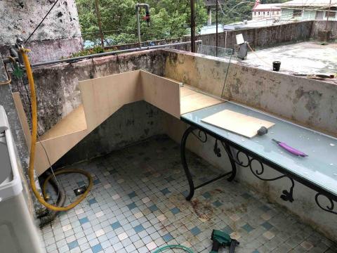 木鳥小築 - 新北市烏來區協助客戶用舊傢俱改裝成魚缸