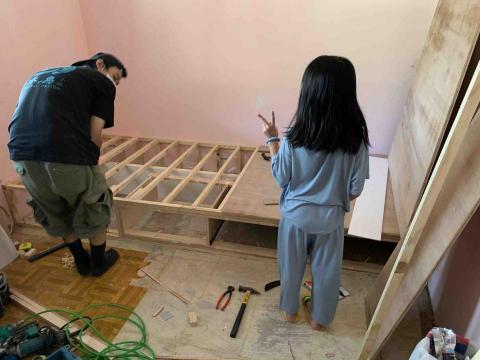 木鳥小築 - 新北市永和區房間裝修施工中