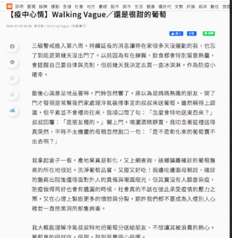 Mei-文案寫作 - 聯合報上刊：還是很甜的葡萄