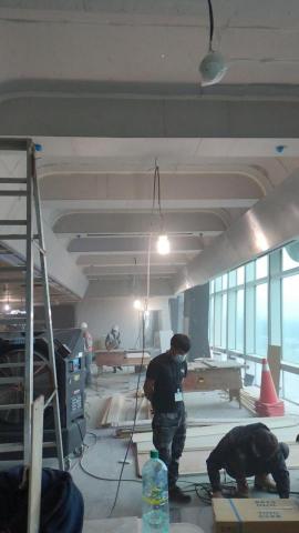 允奕金屬工程有限公司 - 台北101案場 天花造型貼鋁板