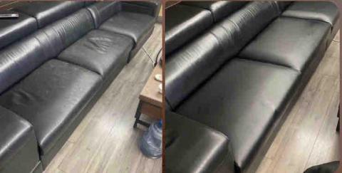 賴柏駒專業到府維修(皮革更換)(沙發凹陷) - 前後照