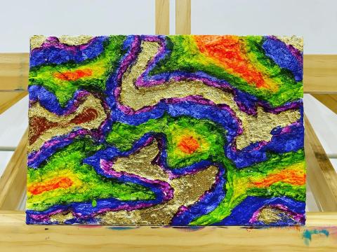 阿清老師 - 肌理畫