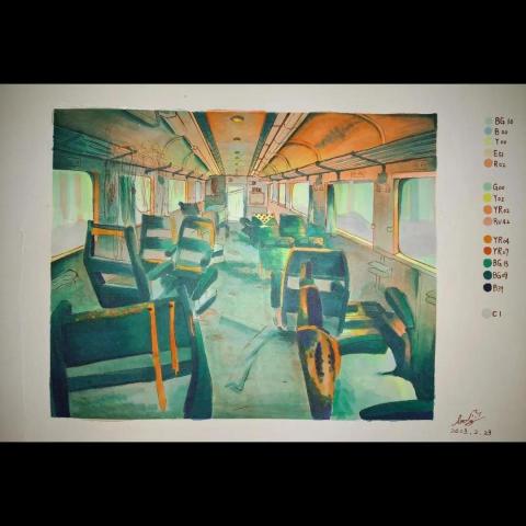 錒嘎 - 2023  麥克筆臨摹