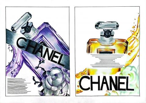 劉冠諆 - 香水海報設計