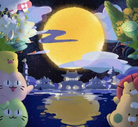 INRASSION - 可愛卡通風格繪畫出的中元節賀圖。 INRASSION - 可愛卡通風格繪畫出的中元節賀圖。