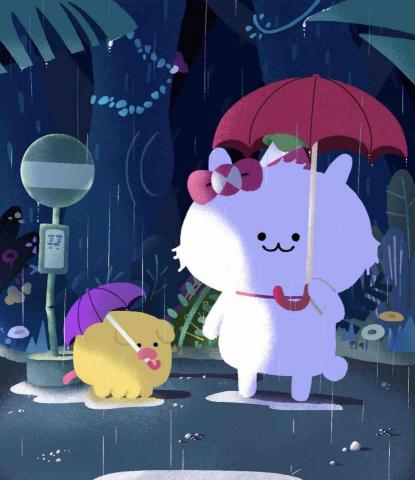 INRASSION - 以龍貓經典場面為靈感設計的插畫。 INRASSION - 以龍貓經典場面為靈感設計的插畫。