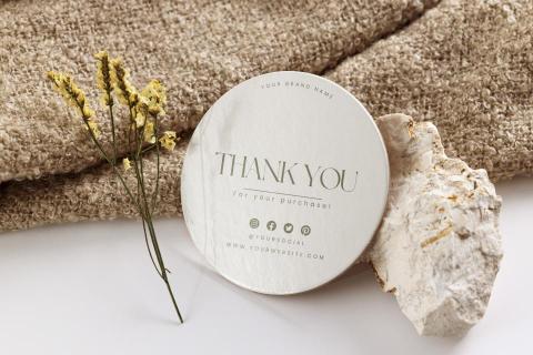 INRASSION - 商店感謝貼紙設計,簡約現代風格,帶給人專業時尚的品牌形象 INRASSION - 商店感謝貼紙設計,簡約現代風格,帶給人專業時尚的品牌形象