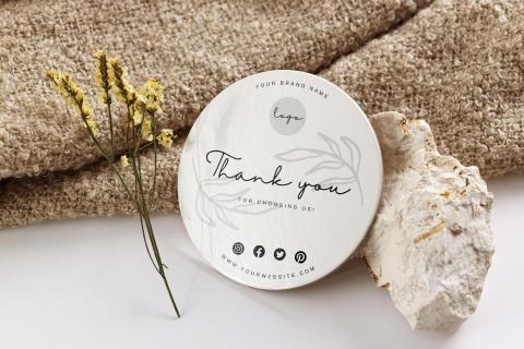 INRASSION - 商店感謝貼紙設計,簡約現代風格,帶給人優雅專業的品牌形象 INRASSION - 商店感謝貼紙設計,簡約現代風格,帶給人優雅專業的品牌形象