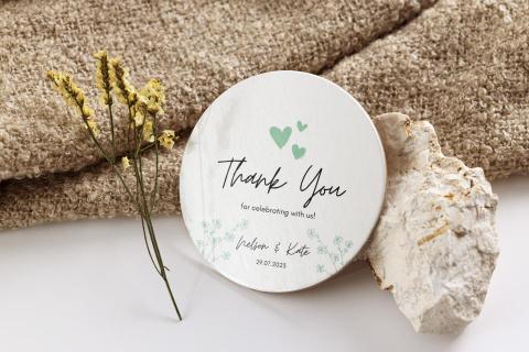 INRASSION - 婚禮感謝貼紙設計,簡約現代風格,小巧愛心點綴,甜蜜又輕巧的感覺 INRASSION - 婚禮感謝貼紙設計,簡約現代風格,小巧愛心點綴,甜蜜又輕巧的感覺