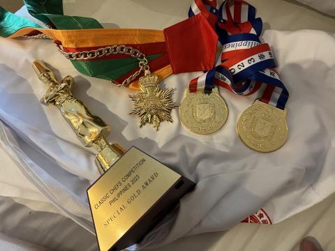 張先超 - 2023年菲律賓世界名廚菁英賽
最高榮譽小金人與獎牌