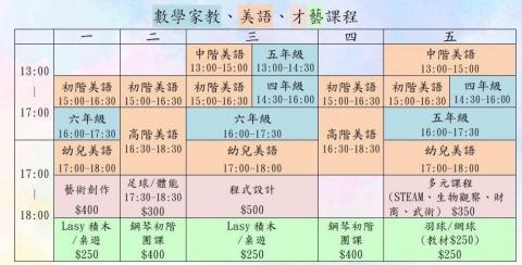 白庚右 - 家教數學、英文、才藝