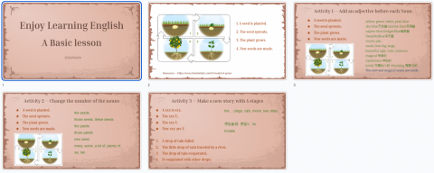 Wita英日語翻譯／日語家教 - 兒童英語教學投影片範例
