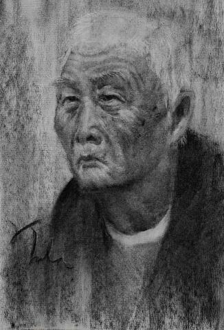 陳玠佑 - 人物 （炭筆素描）