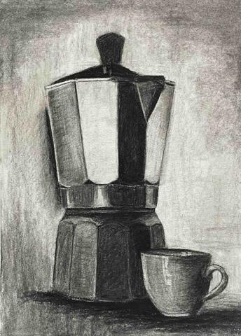 妙想天開—一起快樂畫畫 - 炭筆靜物練習