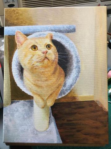 楊永樂 - 寵物壓克力畫