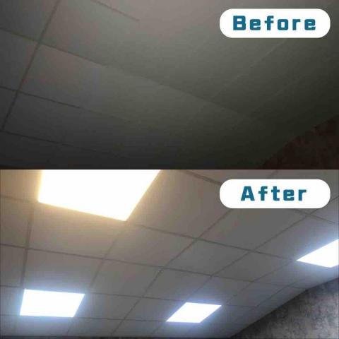 小潘 - 增設輕鋼架平板燈