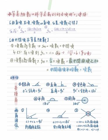郭芸榕 - 等差級數、三角形角度關係