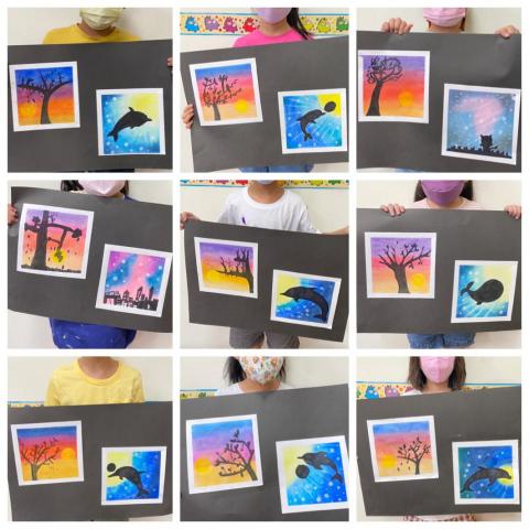 鯨魚 - 學生粉彩作品