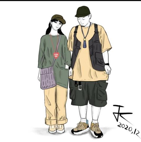 JC - 人像插畫
（都還是能依照客人所需要的呈現做調整喔！）