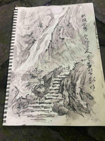 孟哲勖 - 水墨寫生