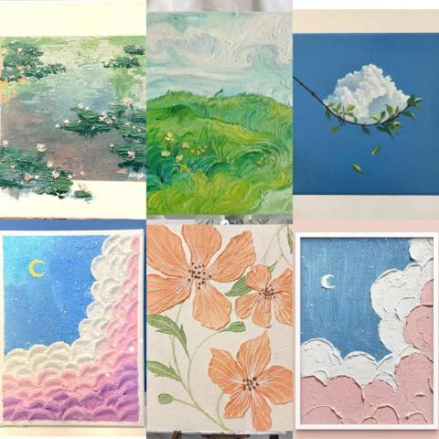 郭宇琪 - 成人美術課肌理畫