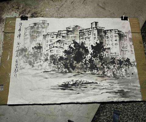 孟哲勖 - 水墨寫生