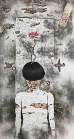 孟哲勖 - 水墨創作 台中市美展第二名