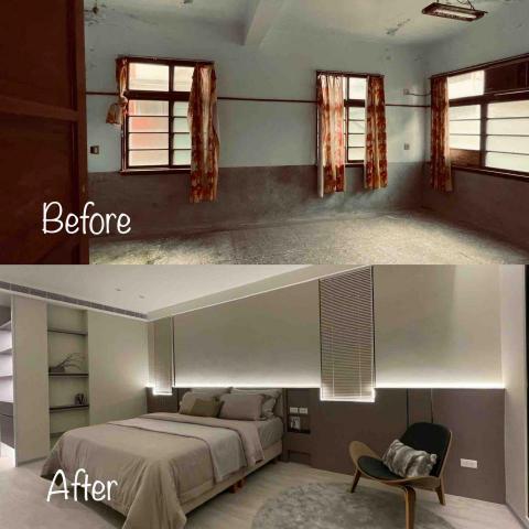 馥築時尚室內裝修設計有限公司 - 透天老屋改造-臥室