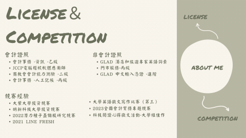 蘇 - 證照、經歷