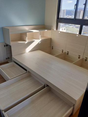 木心板系統化傢俱櫃 - 多功能榻榻米收納床組