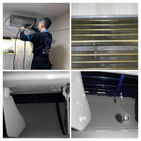 職手清潔工作室-洗衣機-冷氣清潔 - 屏東 佳冬 皇家冷氣+聲寶冷氣