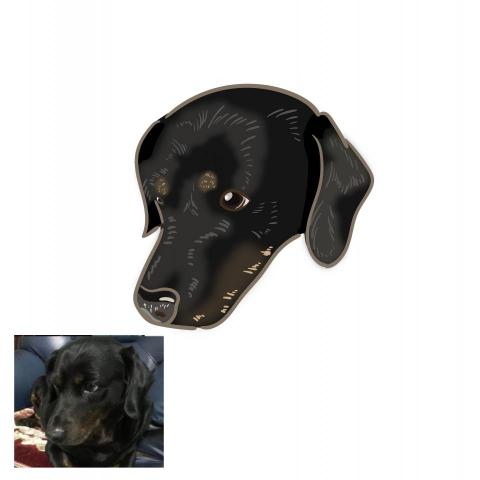 LUNA - 寵物大頭畫