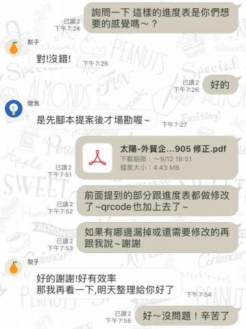 Hanna - 與客戶溝通協調過程
