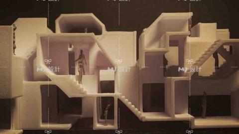 MJ設計.渲染.3D - 實體模型-空間概念模1:150