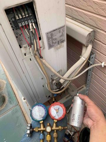 國興空調 - 室外機不啟動 檢查出電容故障