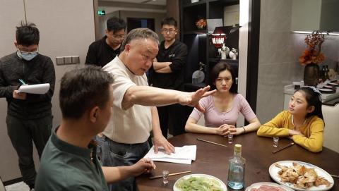 雅稻 - 在中國拍電影時的工作照片