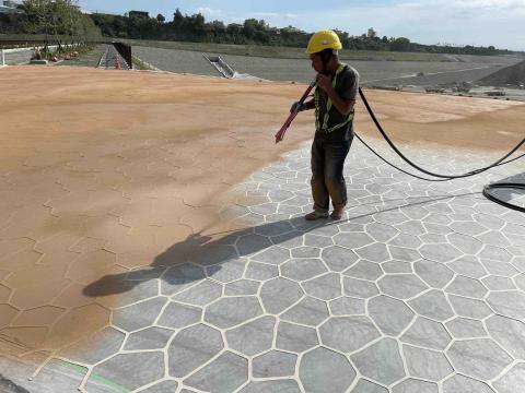 佑紳工程行 - 彩色噴花地坪