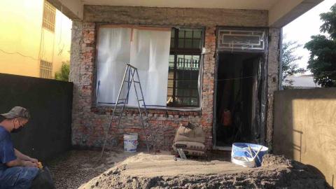 開心農業社 - 彰化花壇透天正面剔除改貼瓷磚