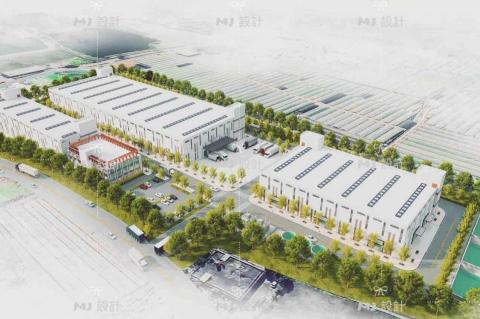MJ設計.渲染.3D - 渲染-設計提案：廠區全區配置