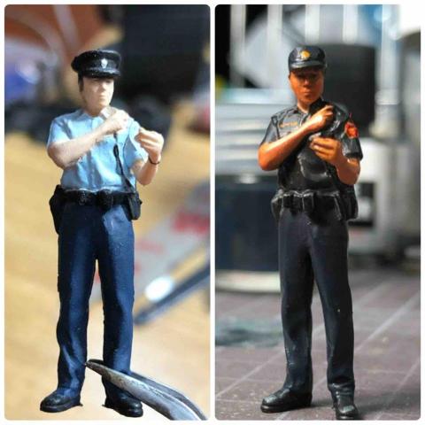 王呈功 - 1/43人形改造（港警改台警）