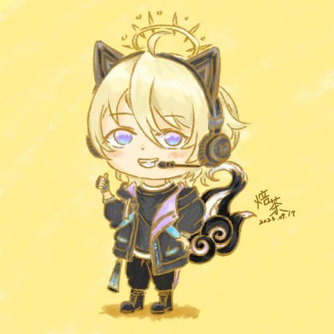 焙茶 - Q版人物繪製(色鉛筆、蠟筆風格）