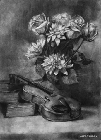 劉蕓瑤 - 炭筆素描