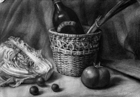 劉蕓瑤 - 炭筆素描