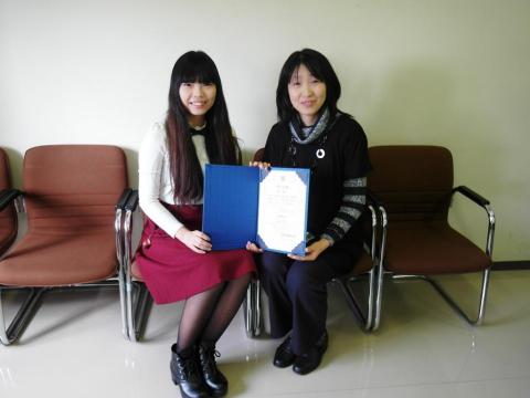 美玲（みれ） - 日本仙台—東北學院大學—2015年度交換留學生結業式2