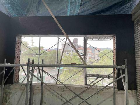 泥作阿漳 - 磚牆打底傍角